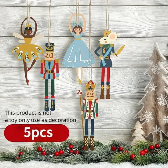 Winter Flat Wood Ornaments & Carded Pins-Keychains